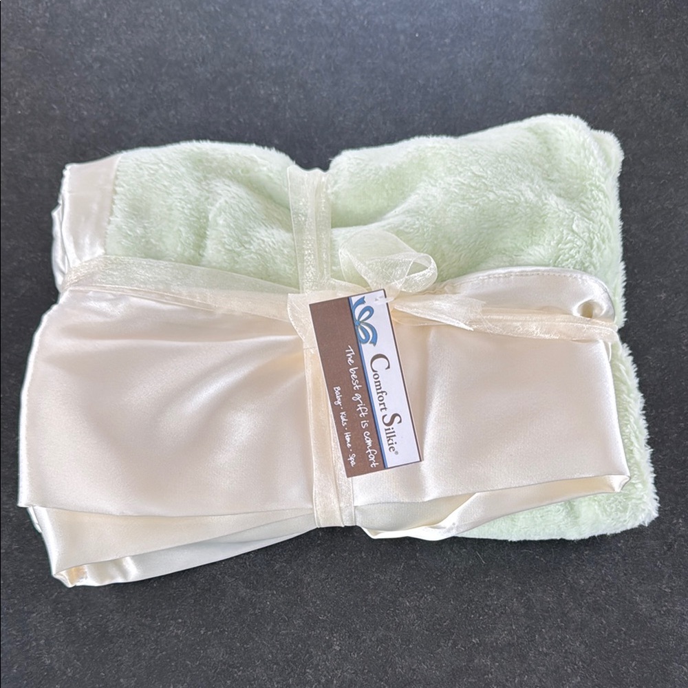 Cream and Green Pillow Case